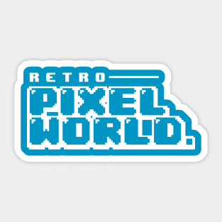 Retro Pixel World Sticker